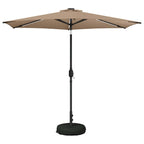 Garten Sonnenschirm mit LED-Lichtern 270 x 270 cm Polyester