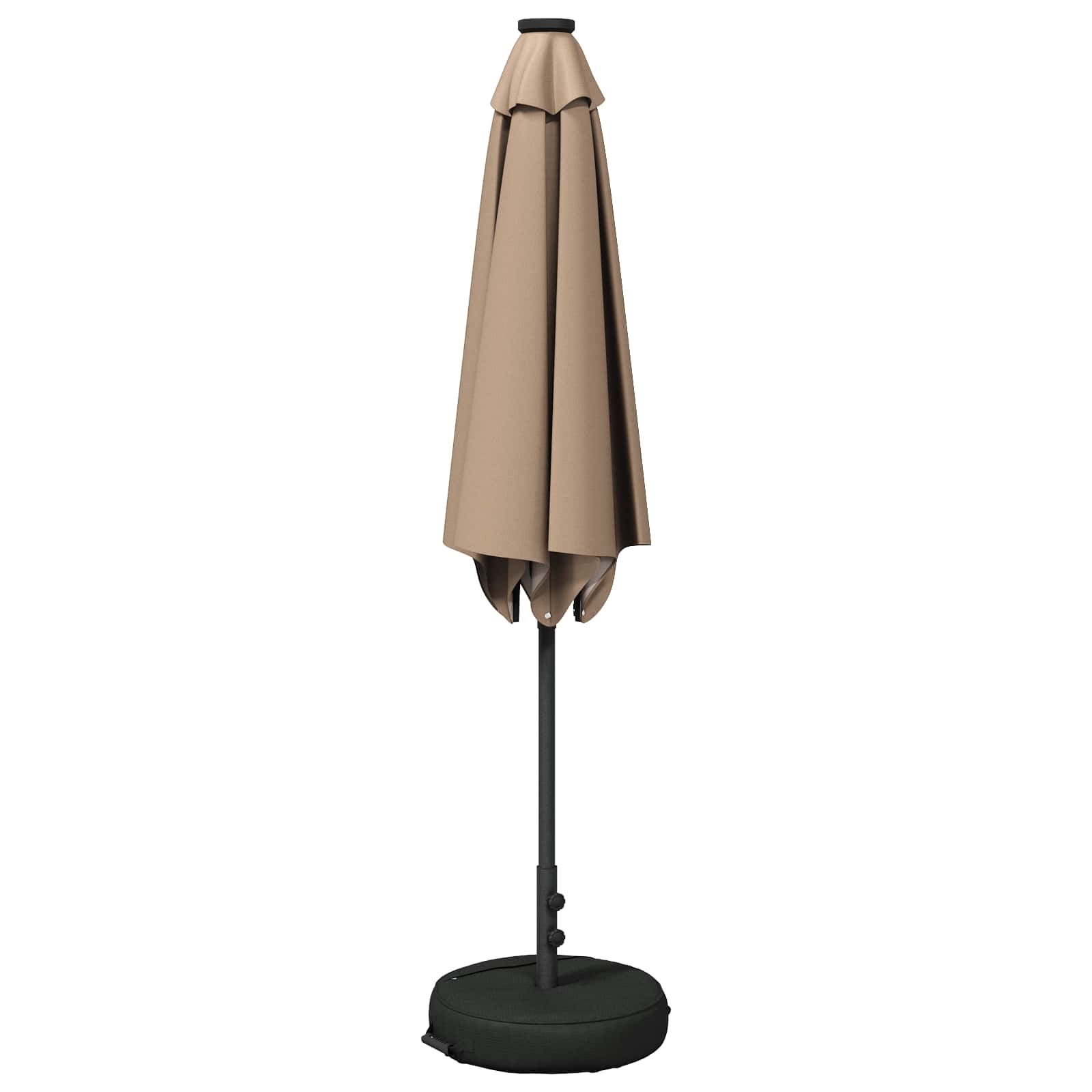 Garten Sonnenschirm mit LED-Lichtern 270 x 270 cm Polyester