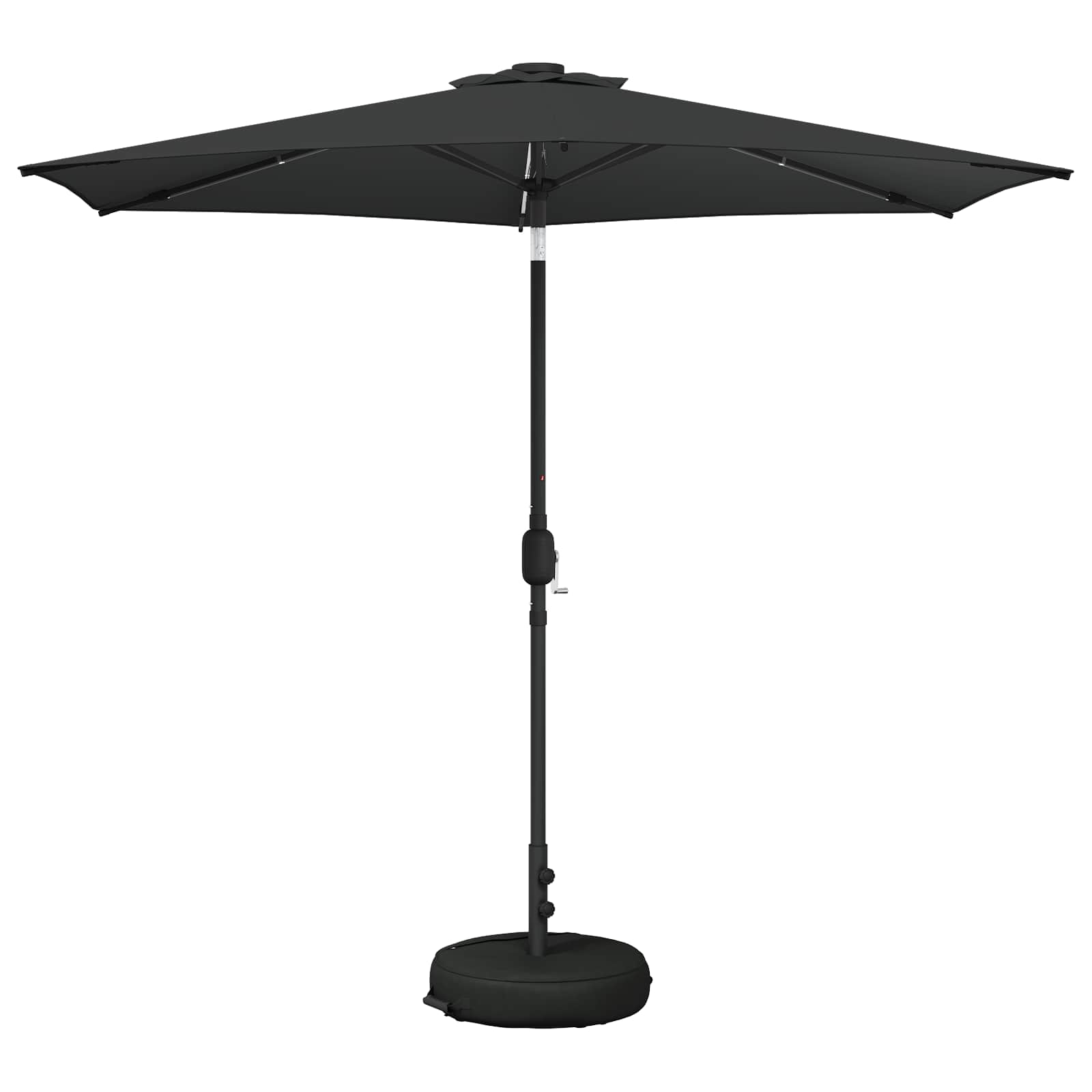 Garten Sonnenschirm mit LED-Lichtern 270 x 270 cm Polyester