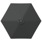 Garten Sonnenschirm mit LED-Lichtern 270 x 270 cm Polyester