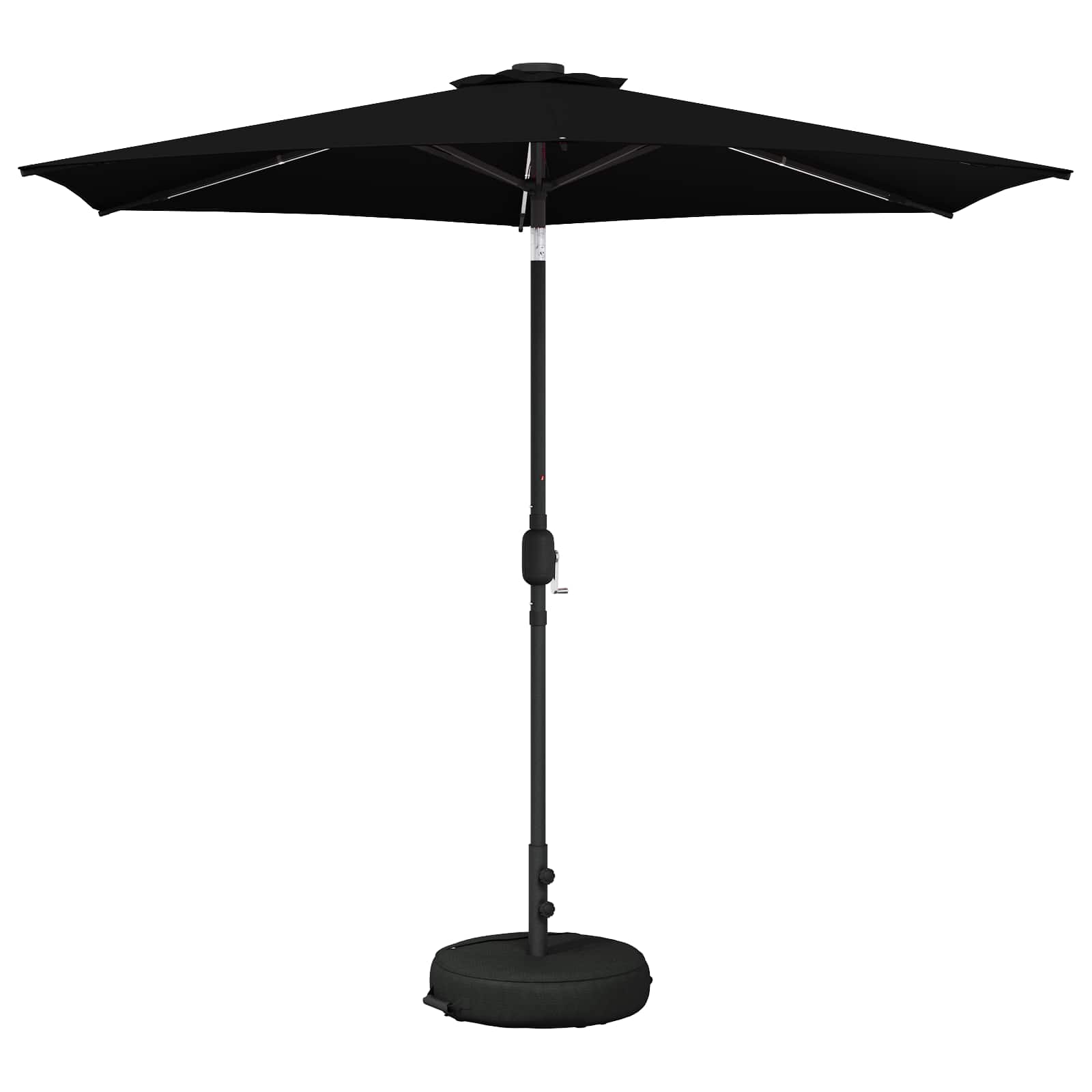 Garten Sonnenschirm mit LED-Lichtern 270 x 270 cm Polyester