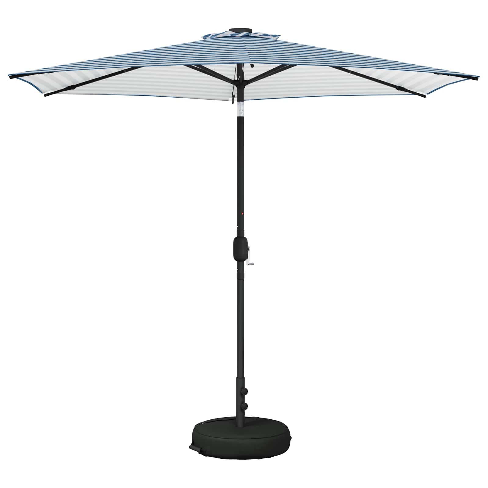 Garten Sonnenschirm mit LED-Lichtern 270 x 270 cm Polyester