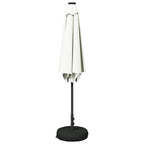 Garten Sonnenschirm mit LED-Lichtern 300 x 300 cm Polyester