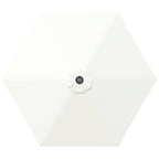 Garten Sonnenschirm mit LED-Lichtern 300 x 300 cm Polyester