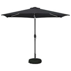 Garten Sonnenschirm mit LED-Lichtern 300 x 300 cm Polyester