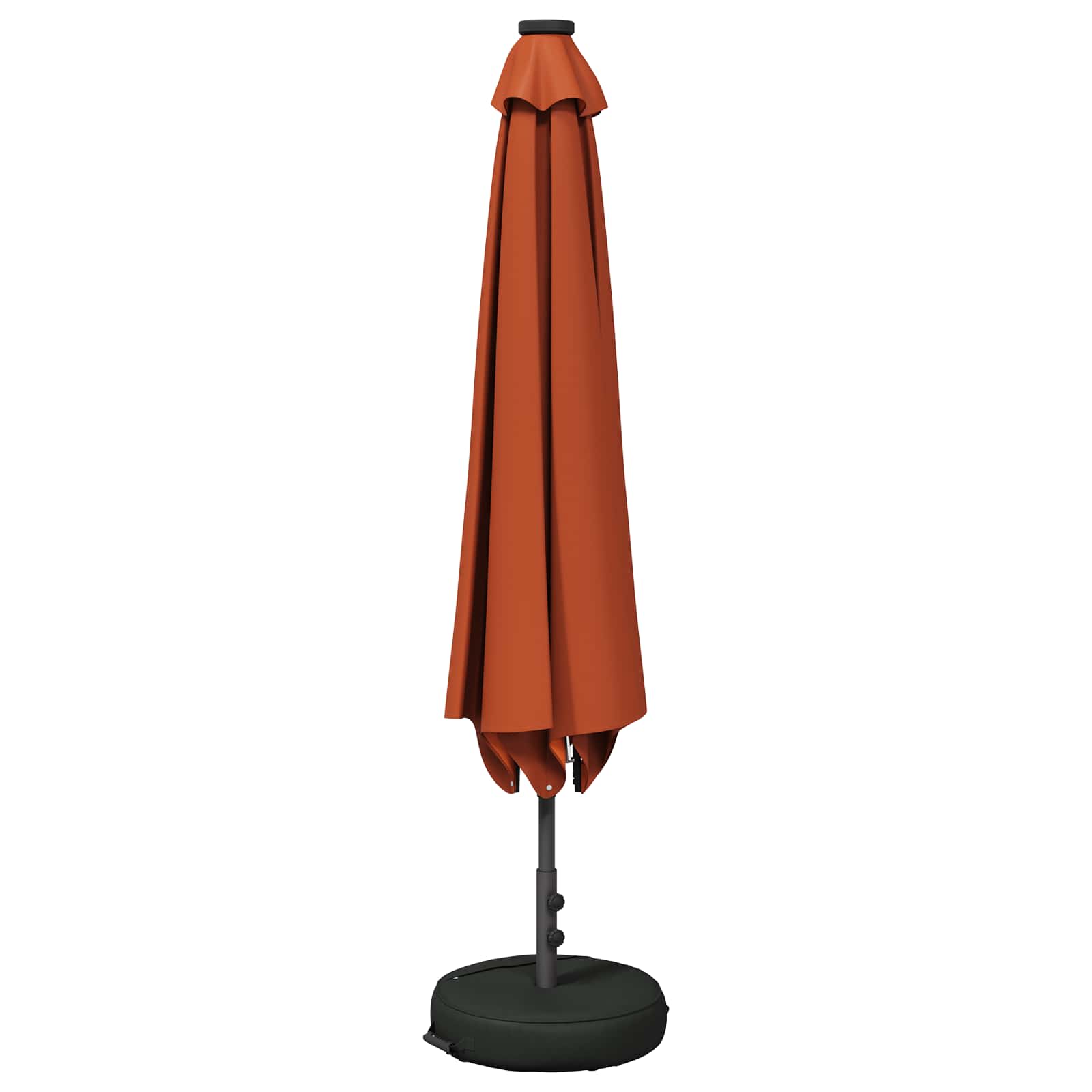 Garten Sonnenschirm mit LED-Lichtern 300 x 300 cm Polyester
