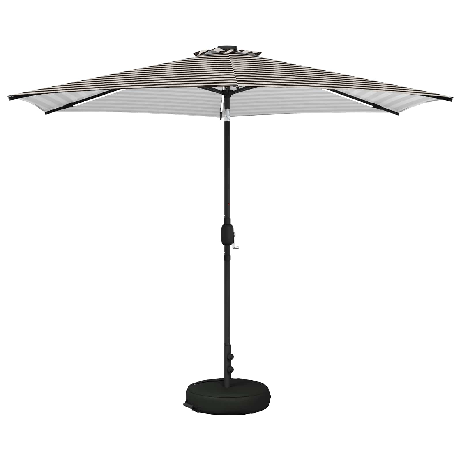 Garten Sonnenschirm mit LED-Lichtern 300 x 300 cm Polyester