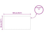 Tischplatte 4 pcs Schwarz Glas
