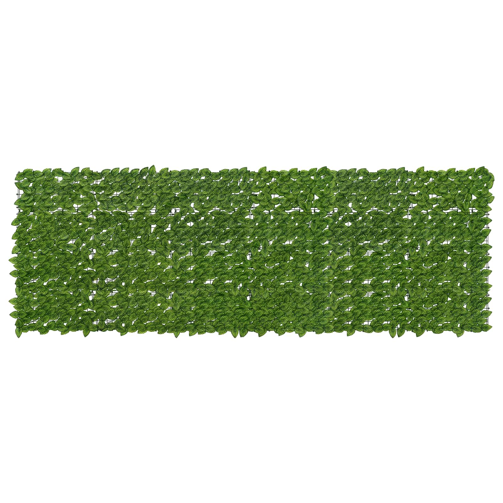 Balkonsichtschutz mit Blättern Grün und Gelb 300 x 100 cm