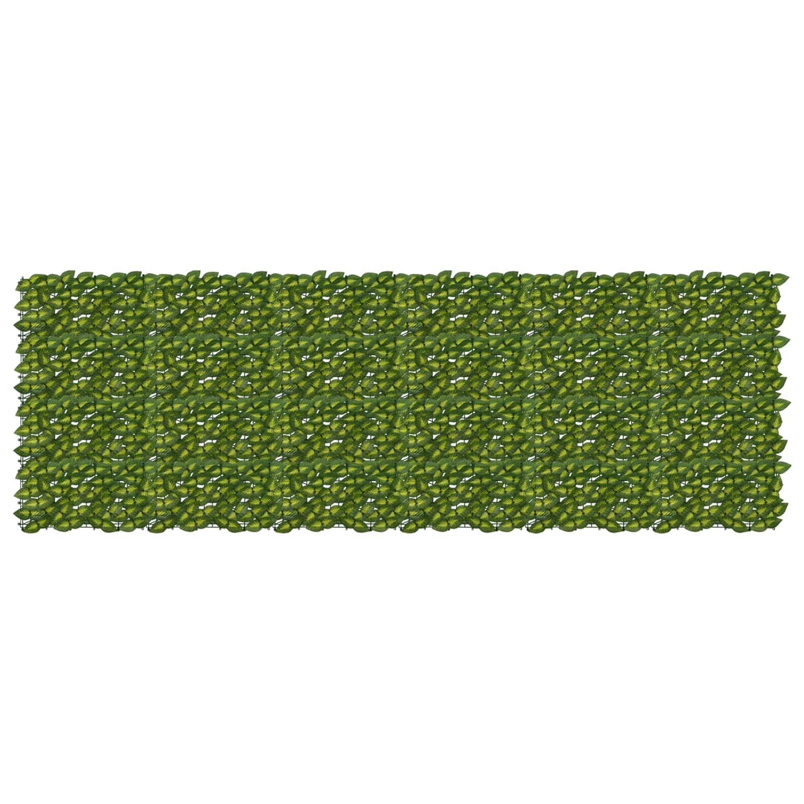 Balkonsichtschutz mit Blättern Grün und Gelb 300 x 100 cm