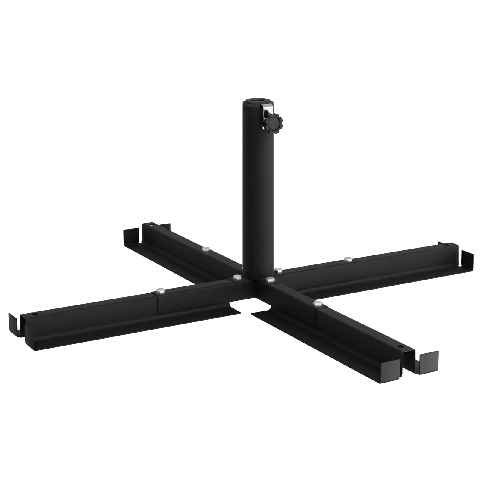 Parasolständer für 25–50 mm Stange Schwarz