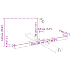 Parasolständer für 25–50 mm Stange Schwarz