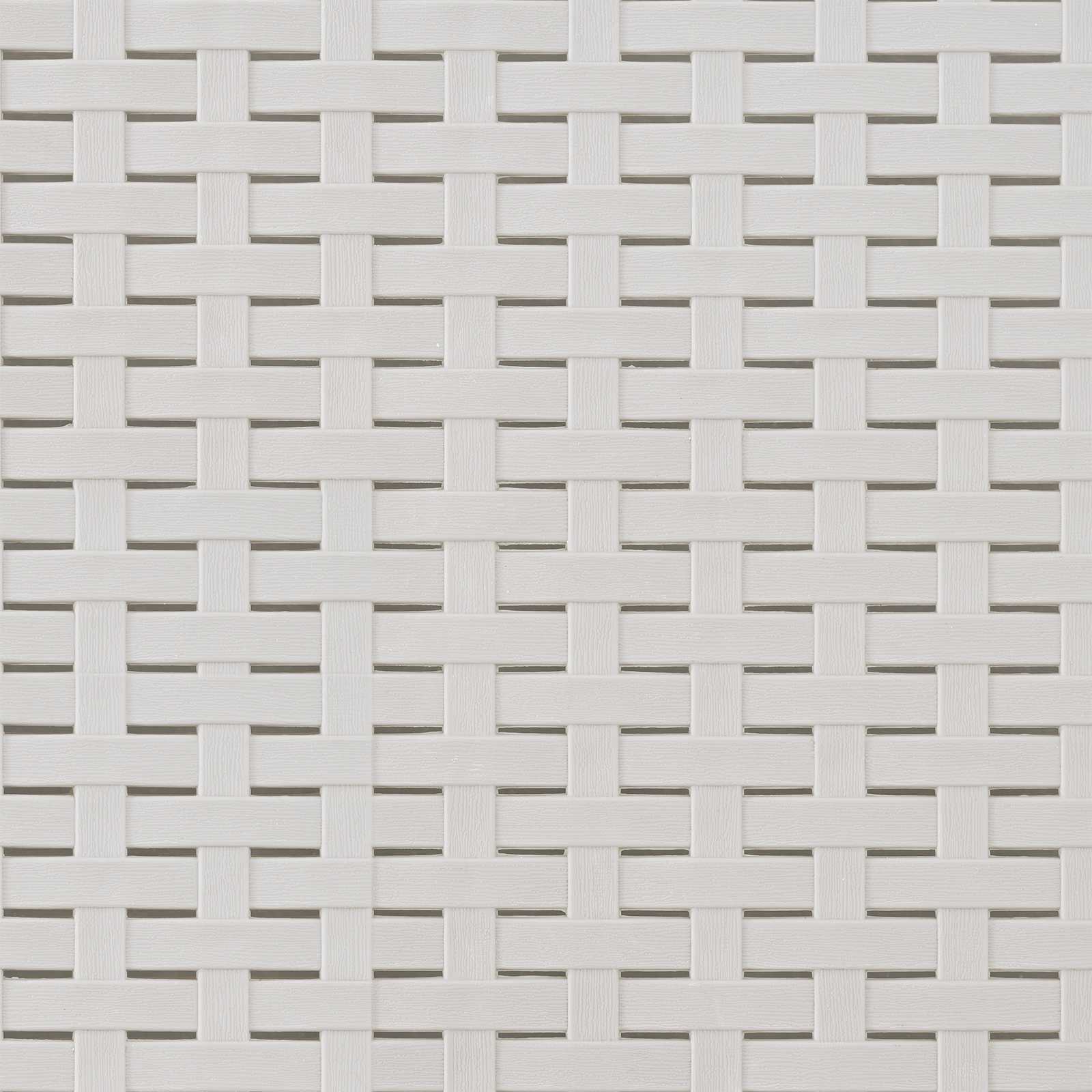 Liegesessel Garten Rattan-Optik Weiß und Taupe PP