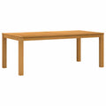 Esstisch 200 x 100 x 75 cm Massivholz Eiche Natur Rechtwinklig