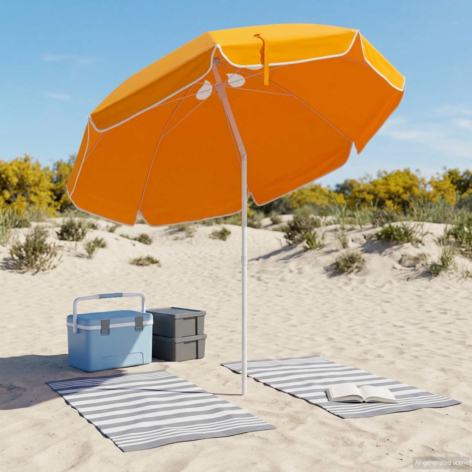 Garten-Sonnenschirm 160 cm 170T Polyester Orange