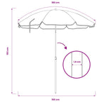 Garten-Sonnenschirm 160 cm 170T Polyester Orange