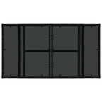 Gartentisch Schwarz 100 x 55 x 37 cm PE Rattan und Glas