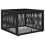 Gartensofa-set 13 pcs Schwarz Poly-Rattan