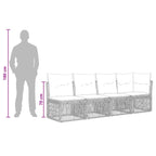 Gartensofa-set 13 pcs Schwarz Poly-Rattan