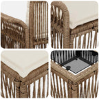 Gartensofa-set 12 pcs Beige Poly-Rattan