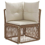 Gartensofa-set 12 pcs Beige Poly-Rattan