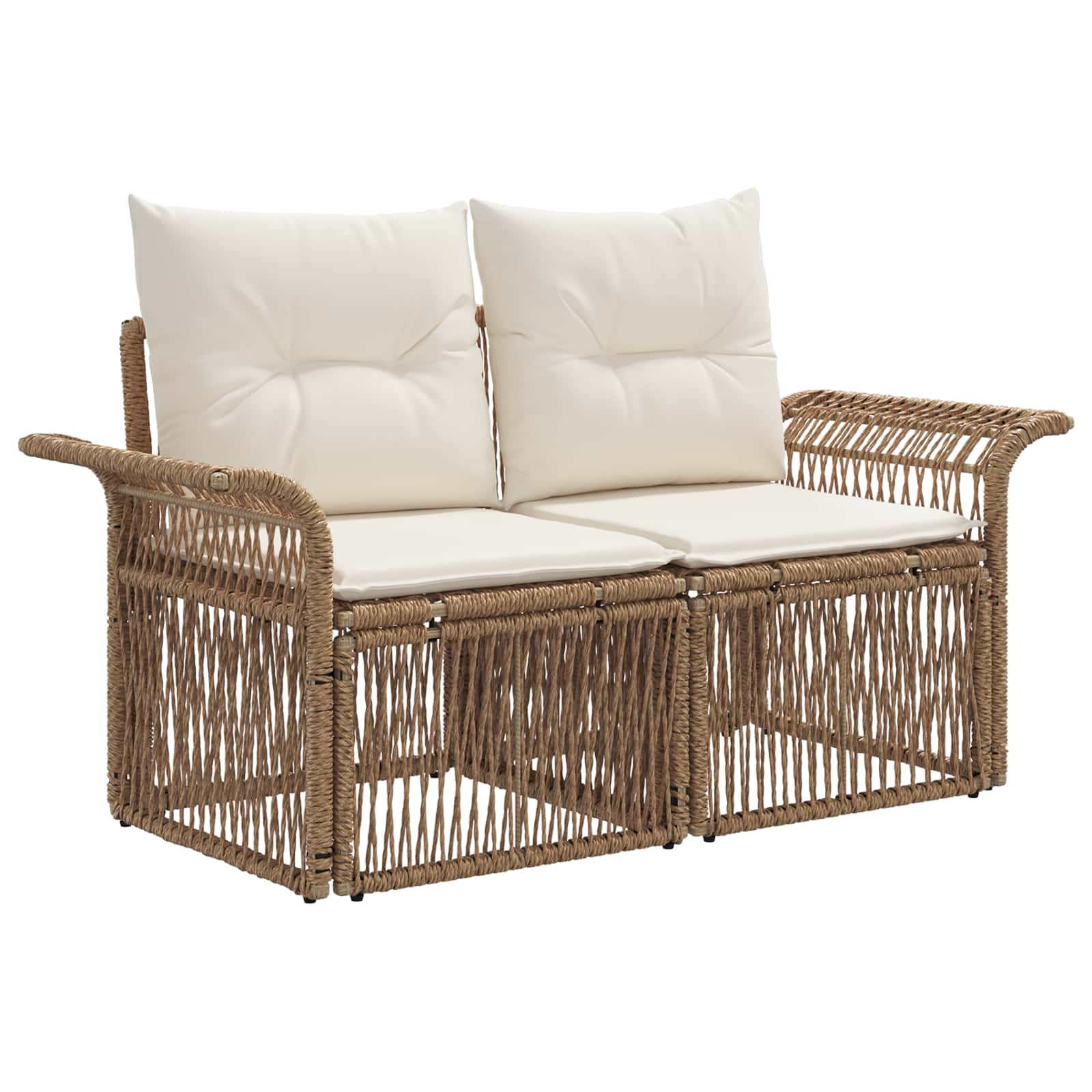Gartensofa-set 11 pcs Beige Poly-Rattan