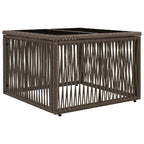 Gartensofa-set 10 pcs Grau und Dunkelgrau Poly-Rattan