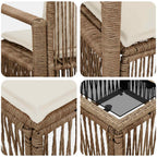 Gartensofa-set 14 pcs Beige Poly-Rattan