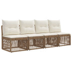 Gartensofa-set 14 pcs Beige Poly-Rattan