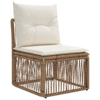 Gartensofa-set 13 pcs Beige Poly-Rattan
