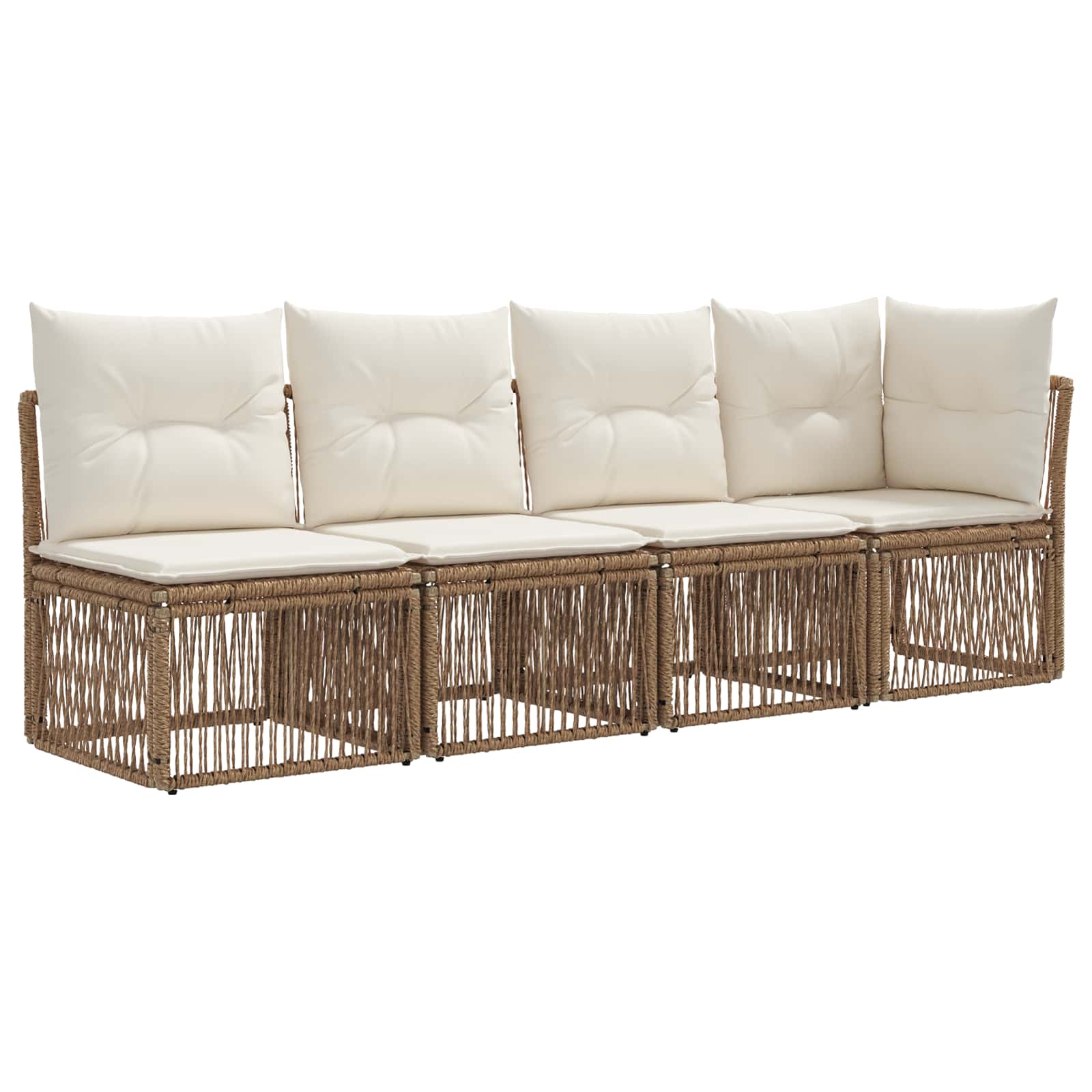 Gartensofa-set 13 pcs Beige Poly-Rattan
