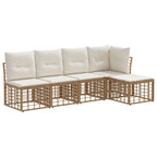 Outdoor-Sofagarnitur Natur Polyester