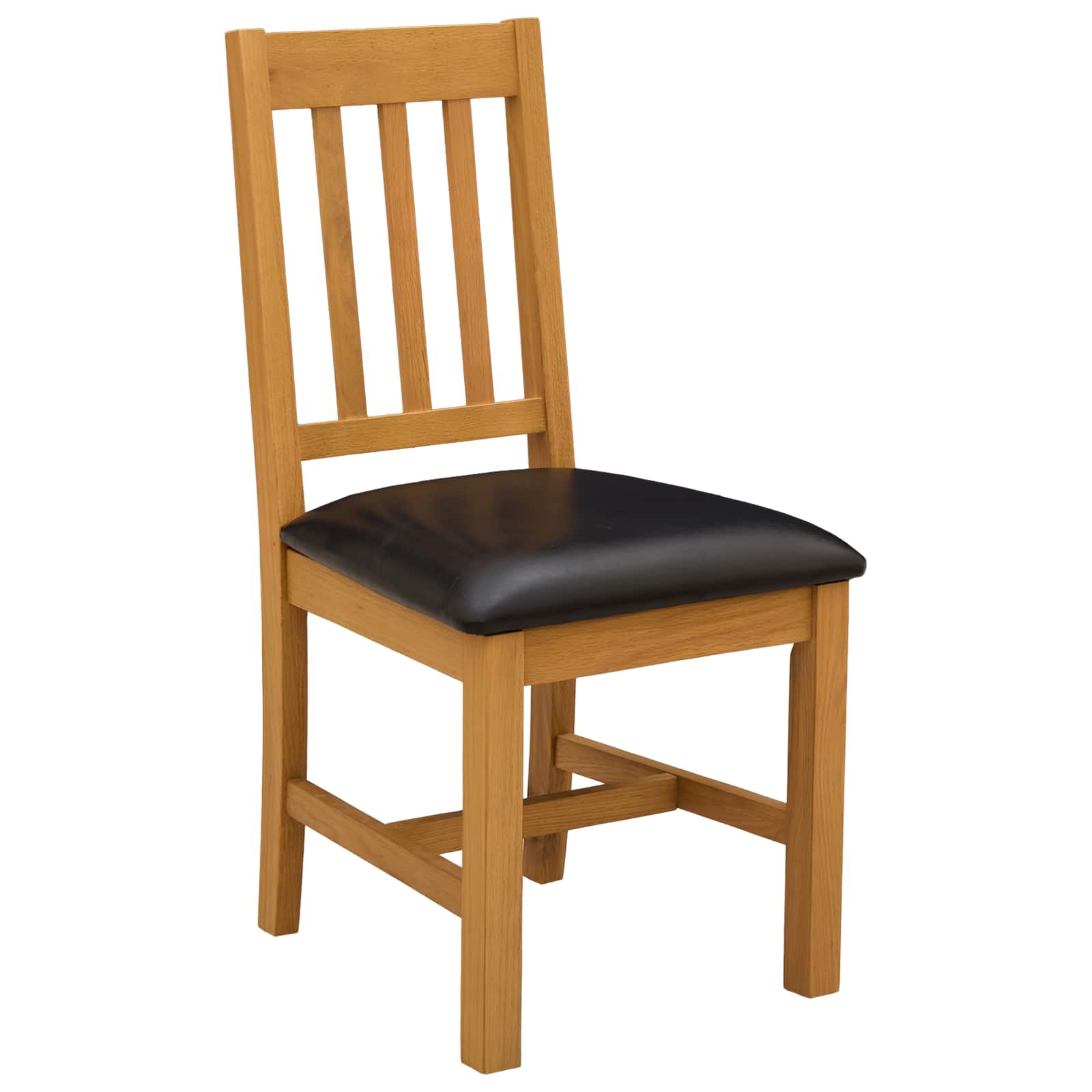 Esszimmerstuhl VENLO 2 pcs Massivholz Eiche Schwarz
