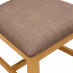 Esszimmerstuhl 2 pcs Massivholz Eiche Grau 45 x 59 x 92 cm