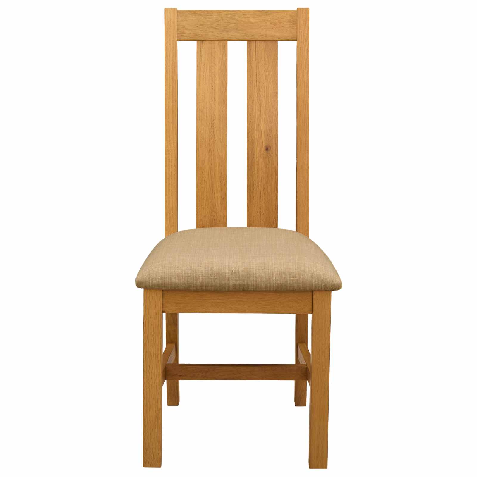 Esszimmerstuhl 2 pcs Massivholz Eiche Beige 45 x 54 x 100 cm