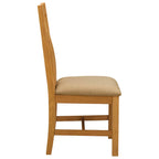 Esszimmerstuhl 2 pcs Massivholz Eiche Beige 45 x 54 x 100 cm