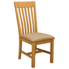 Esszimmerstuhl 2 pcs Massivholz Eiche Beige 45 x 59,5 x 100 cm