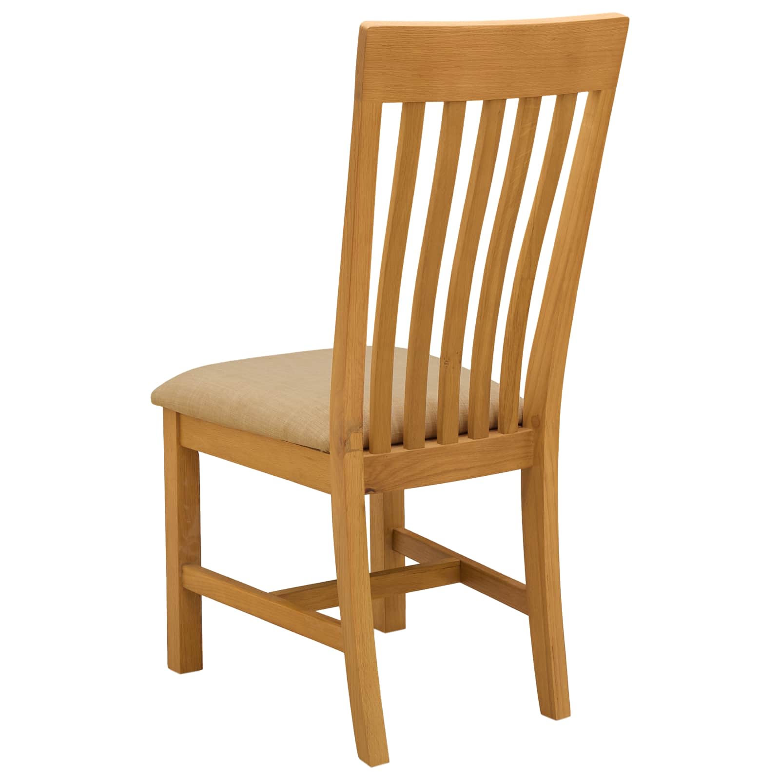 Esszimmerstuhl 2 pcs Massivholz Eiche Beige 45 x 59,5 x 100 cm