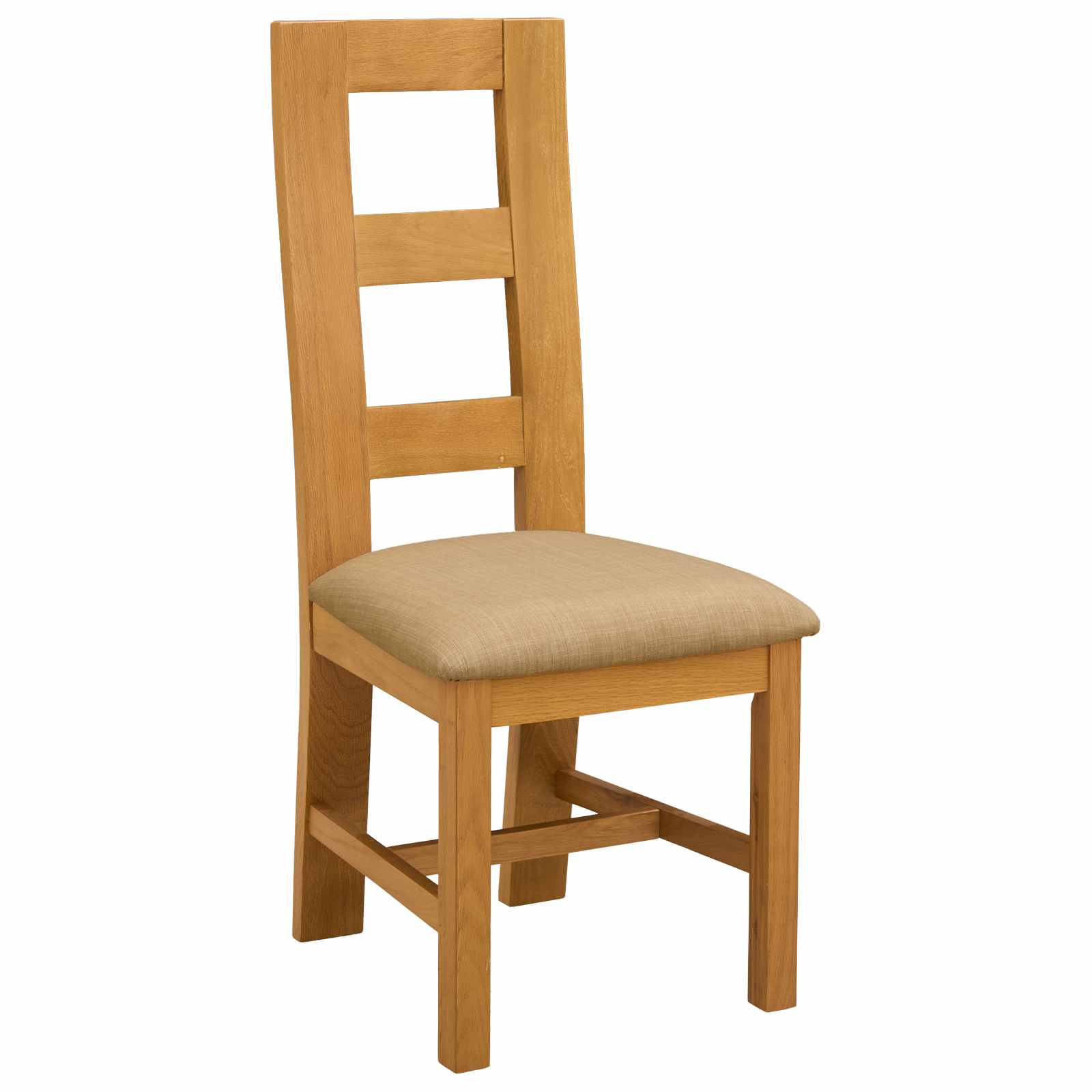 Esszimmerstuhl 2 pcs Massivholz Eiche Beige 45 x 51 x 105 cm