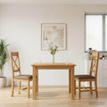 Esszimmerstuhl 2 pcs Massivholz Eiche Grau 45 x 54 x 105 cm