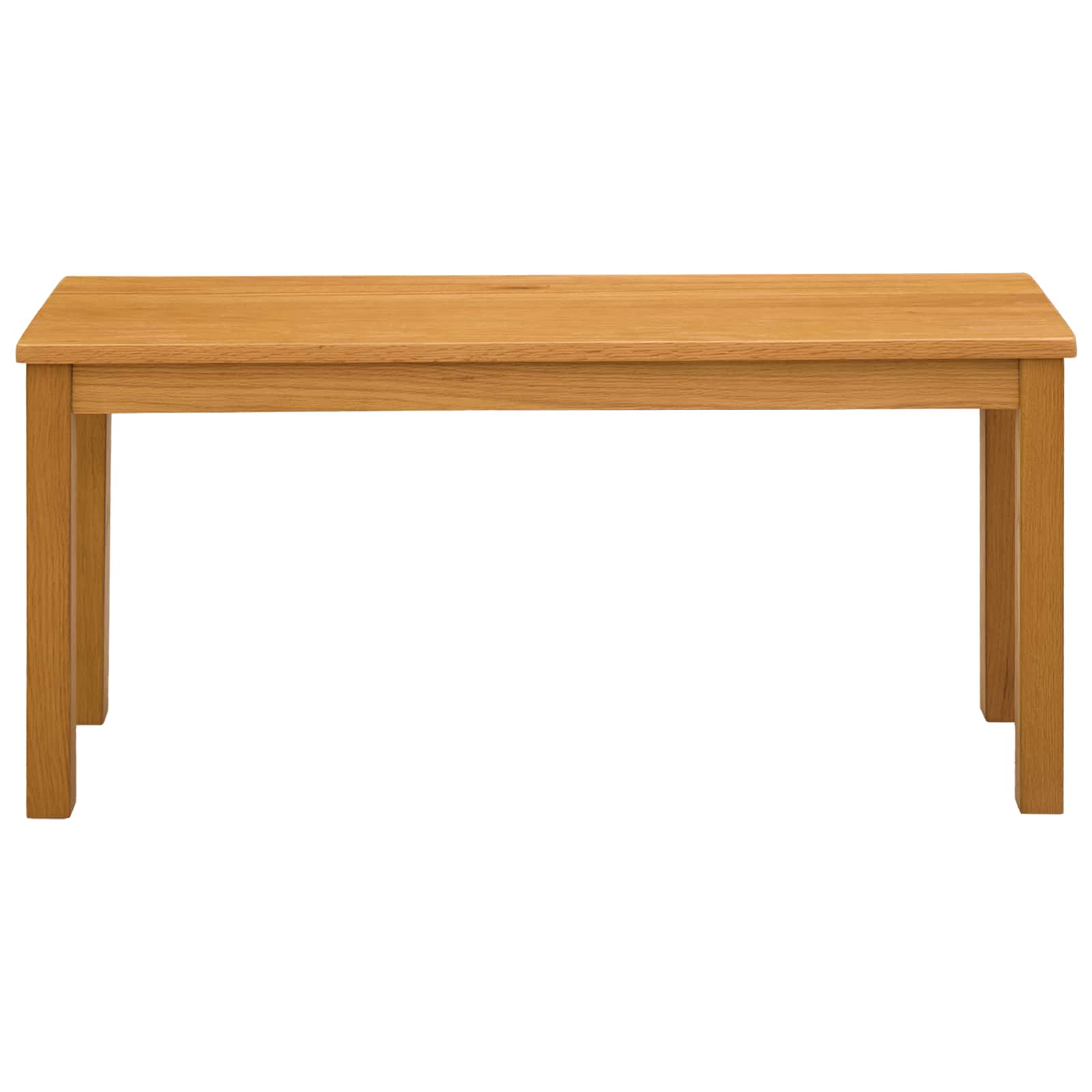 Esstischbank 95 x 32 x 45 cm Massivholz Eiche Natur