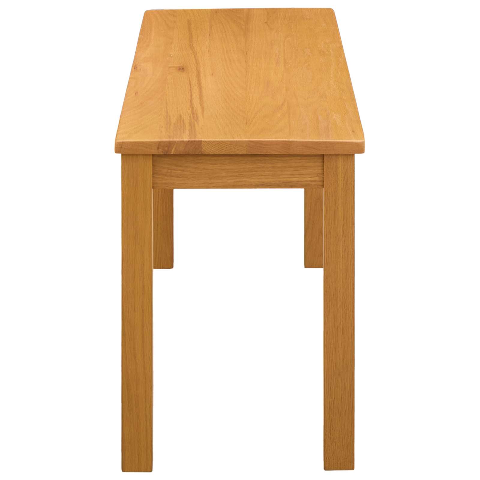 Esstischbank 95 x 32 x 45 cm Massivholz Eiche Natur