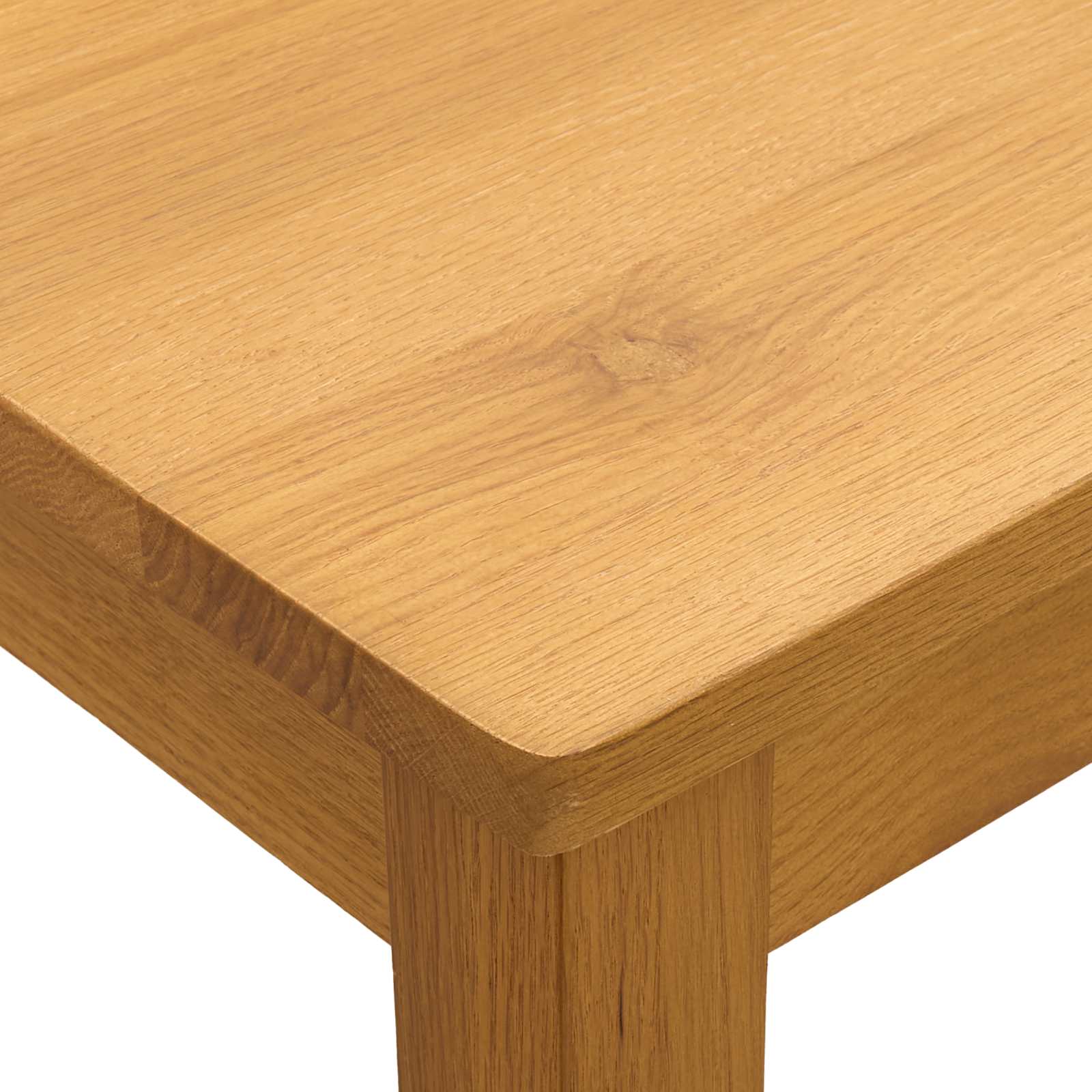 Esstisch 75 x 75 x 75,5 cm Massivholz Eiche Natur Quadratisch