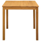 Esstisch 75 x 75 x 75,5 cm Massivholz Eiche Natur Quadratisch