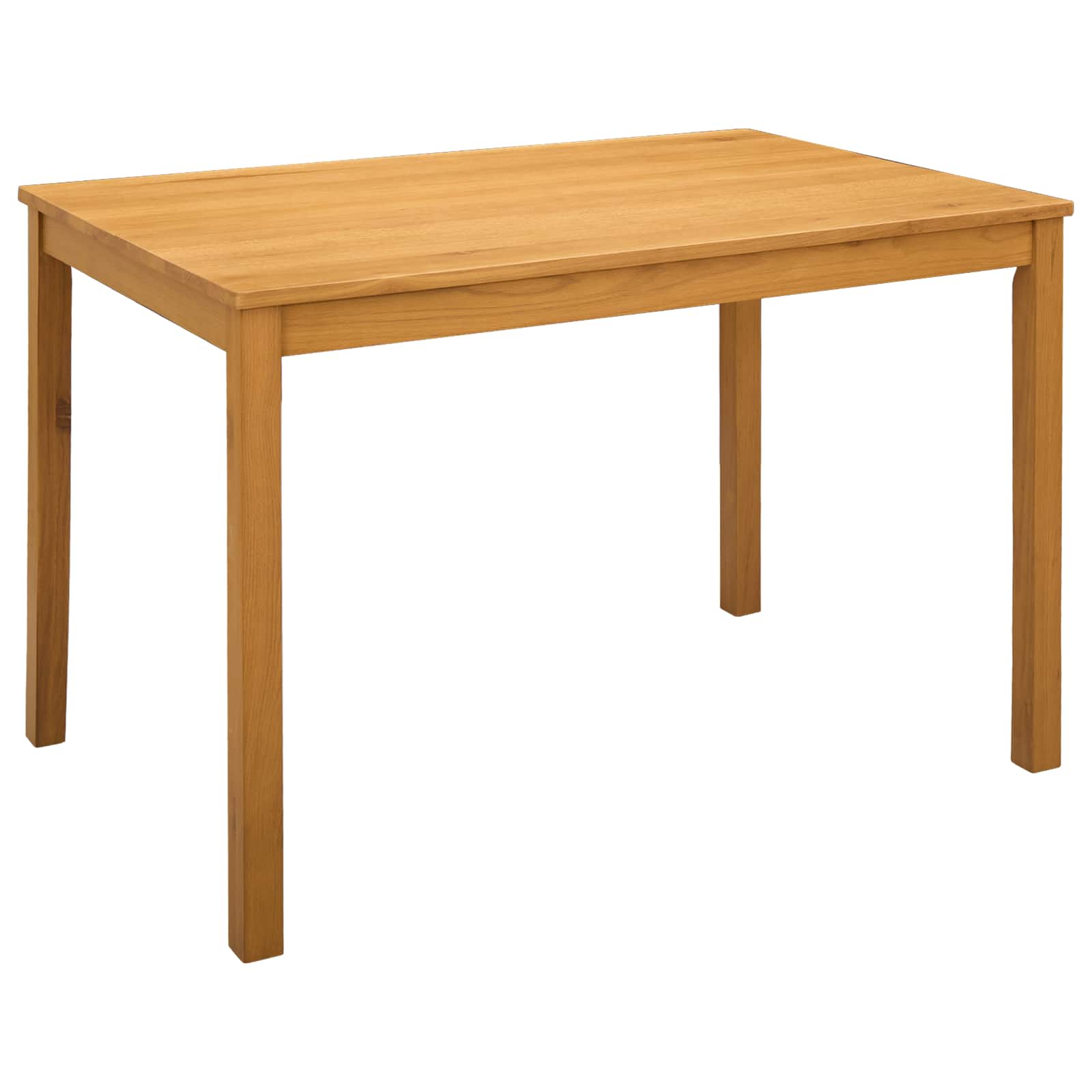 Esstisch 110 x 75 x 75 cm Massivholz Eiche Natur Rechtwinklig