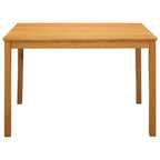 Esstisch 110 x 75 x 75 cm Massivholz Eiche Natur Rechtwinklig