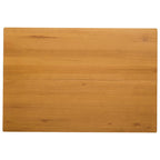 Esstisch 110 x 75 x 75 cm Massivholz Eiche Natur Rechtwinklig