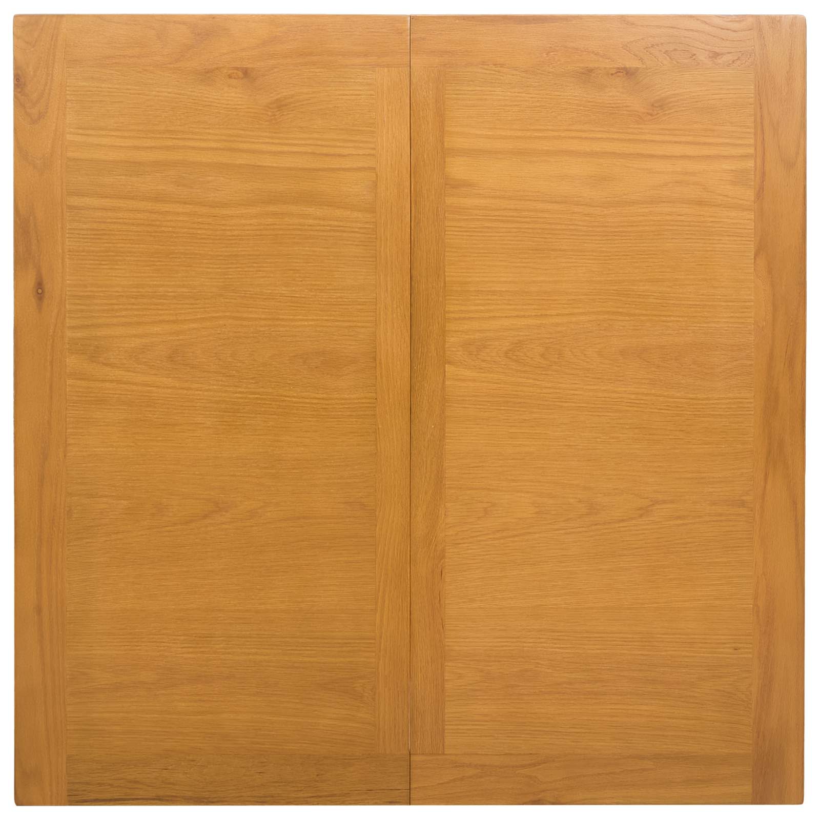 Esstisch 90 x 90 x 75 cm Massivholz Eiche Natur Quadratisch