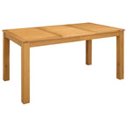 Esstisch 150 x 85 x 75 cm Massivholz Eiche Natur Rechtwinklig