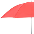 Sonnenschirm mit Klemme 2 pcs Feuersteinrot Ø 105 x 86 cm